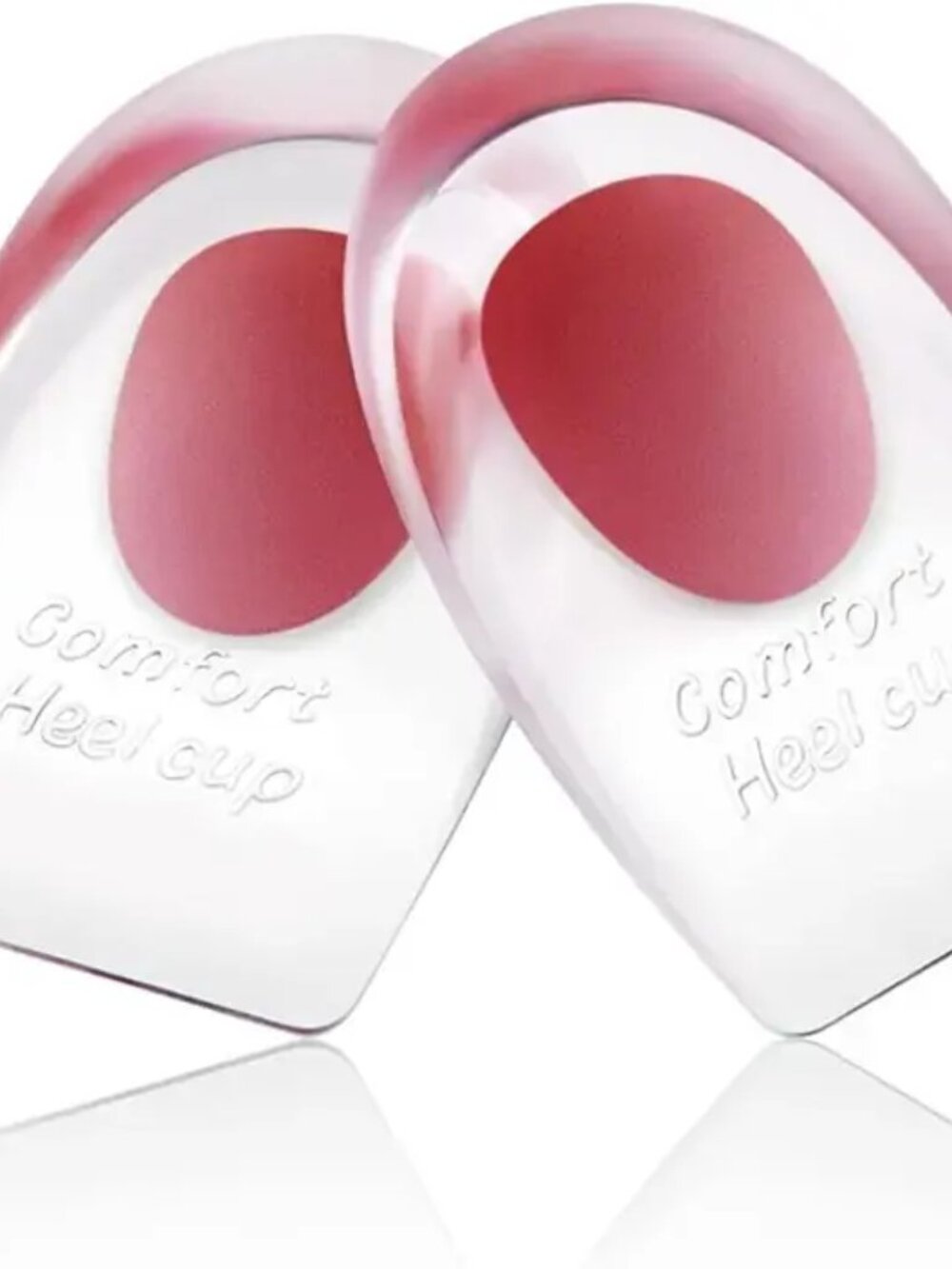 NEW Gel Silicone Heel Cup Pad 1 Pair Unisex Comfort Cushion Insoles Shoes Small